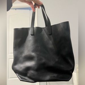 Aritzia Auxiliary Leather Small Open Crossbody Bag